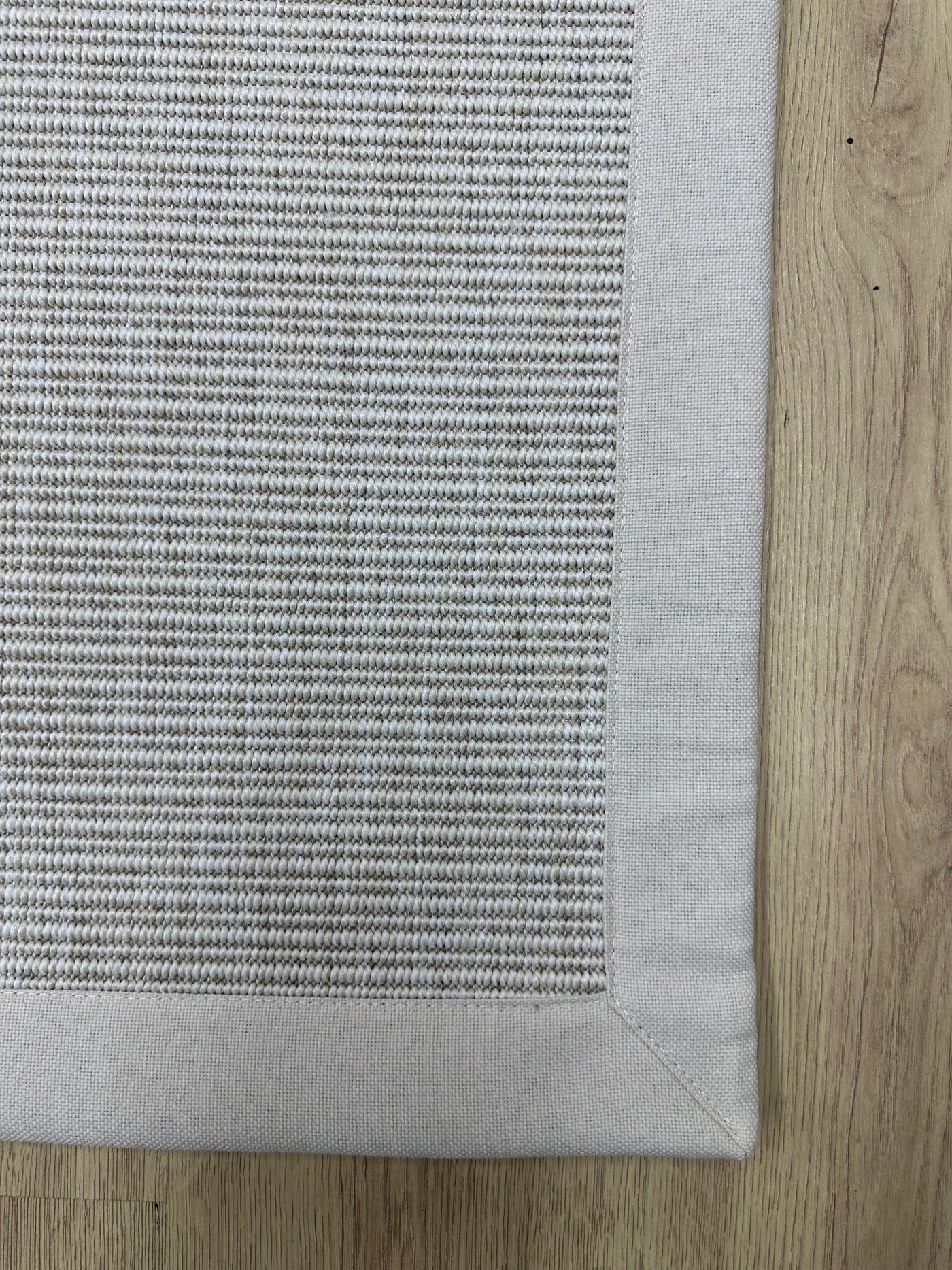 Rugland RL04 Beyaz/Bej Bordür Sisal Halı