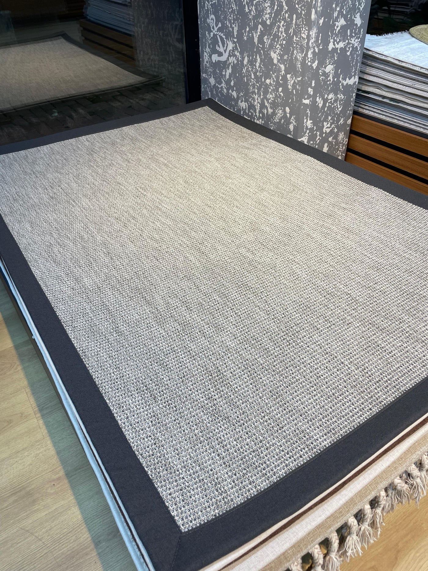 Rugland RL05 Siyah Bordür Sisal Halı