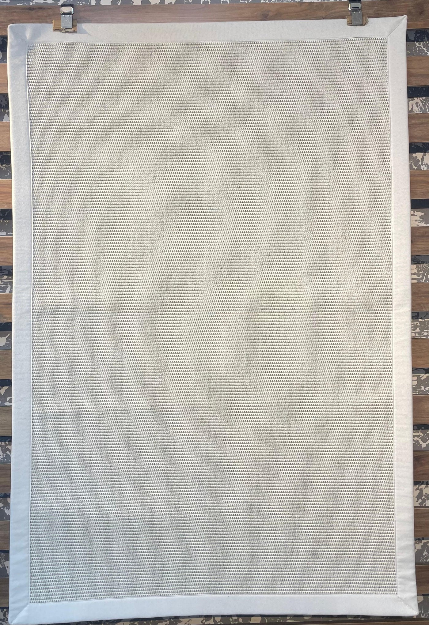 Rugland RL06 Beyaz/Krem Bordür Sisal Halı