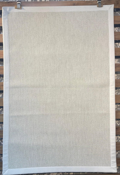 Rugland RL06 Beyaz/Krem Bordür Sisal Halı