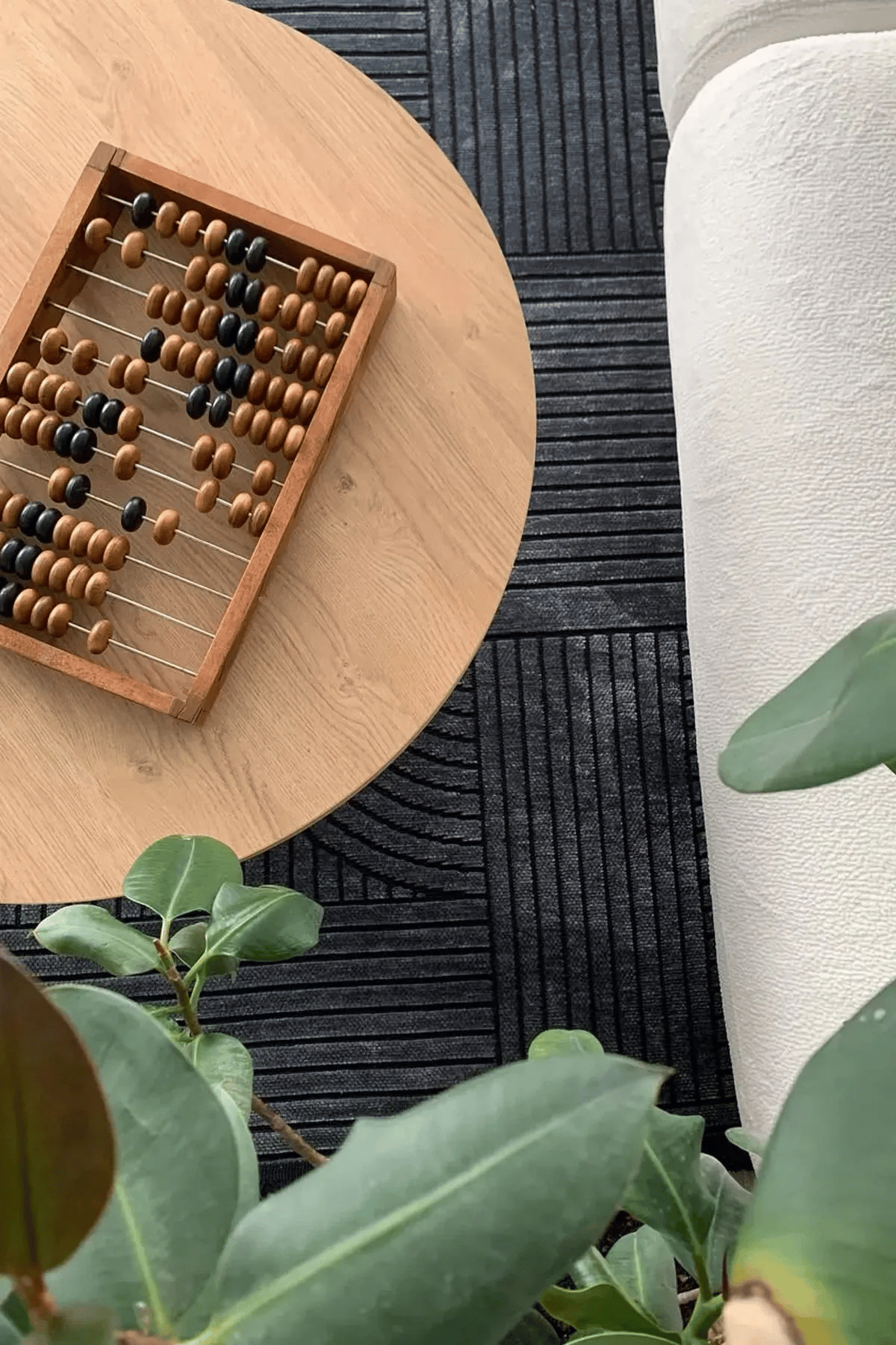 BOHEM DESEN YIKANABİLİR ANTRASİT ŞÖNİL KİLİM