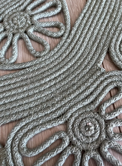 Papatya Model Dekoratif Modern Jüt Hasır Kilim RGD003