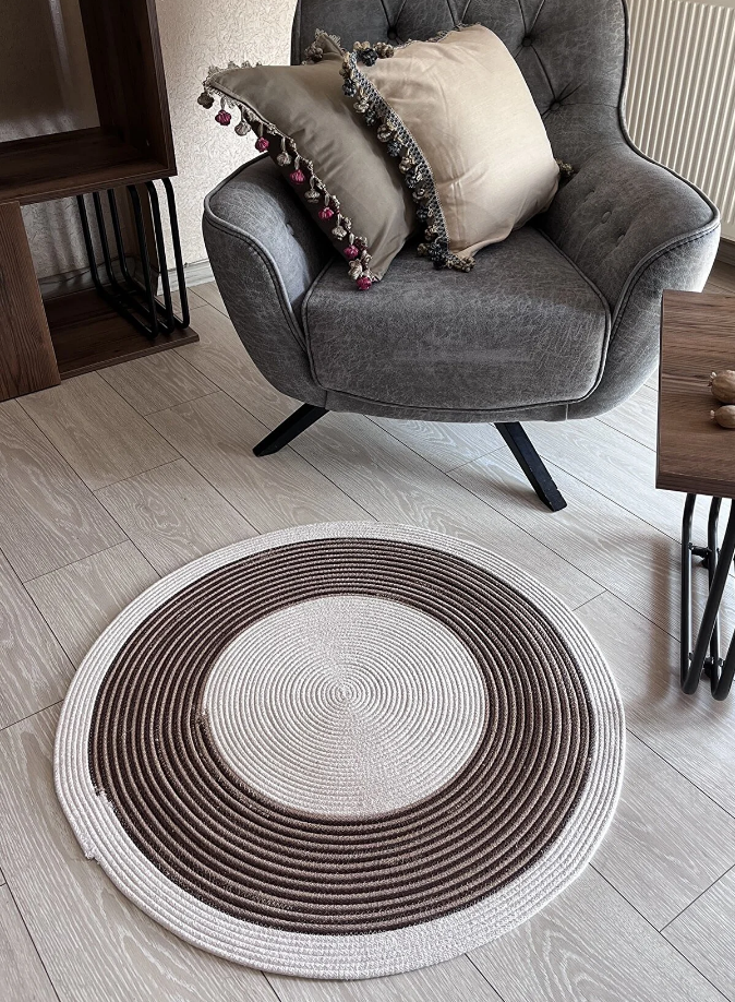 Sisal Çember Model Dekoratif Modern Jüt Hasır Kilim RGD007