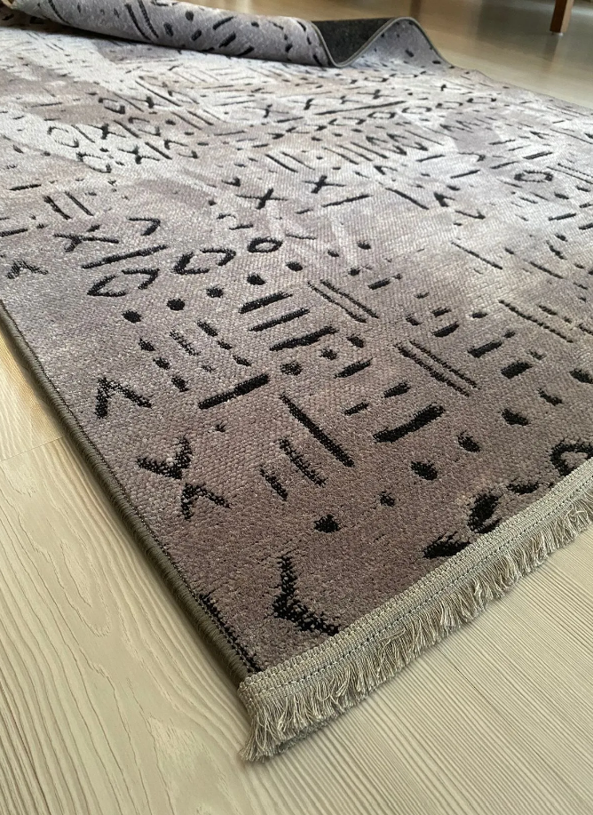 İSKANDİNAV DESENLİ MODERN VİZON ŞÖNİL HALI