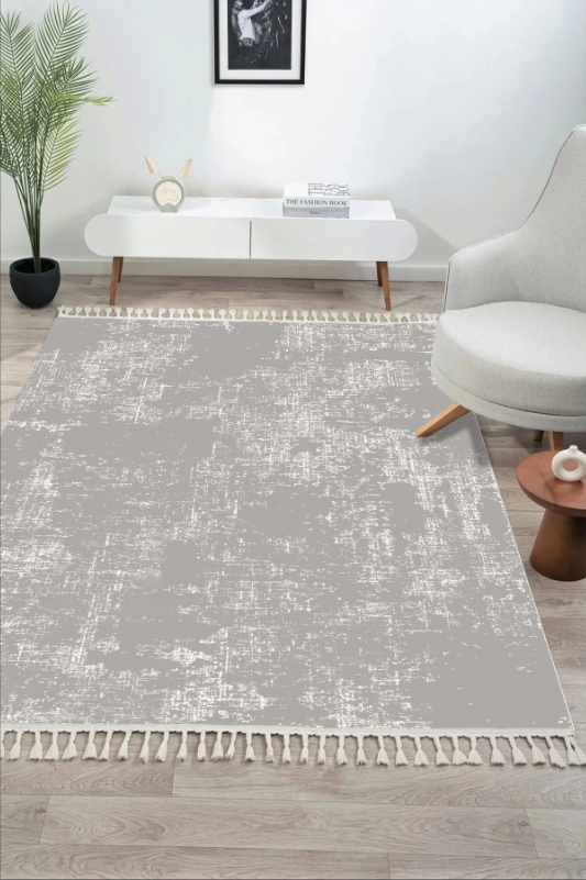 Antique AN007 Gri Hav Toz Vermez Halı