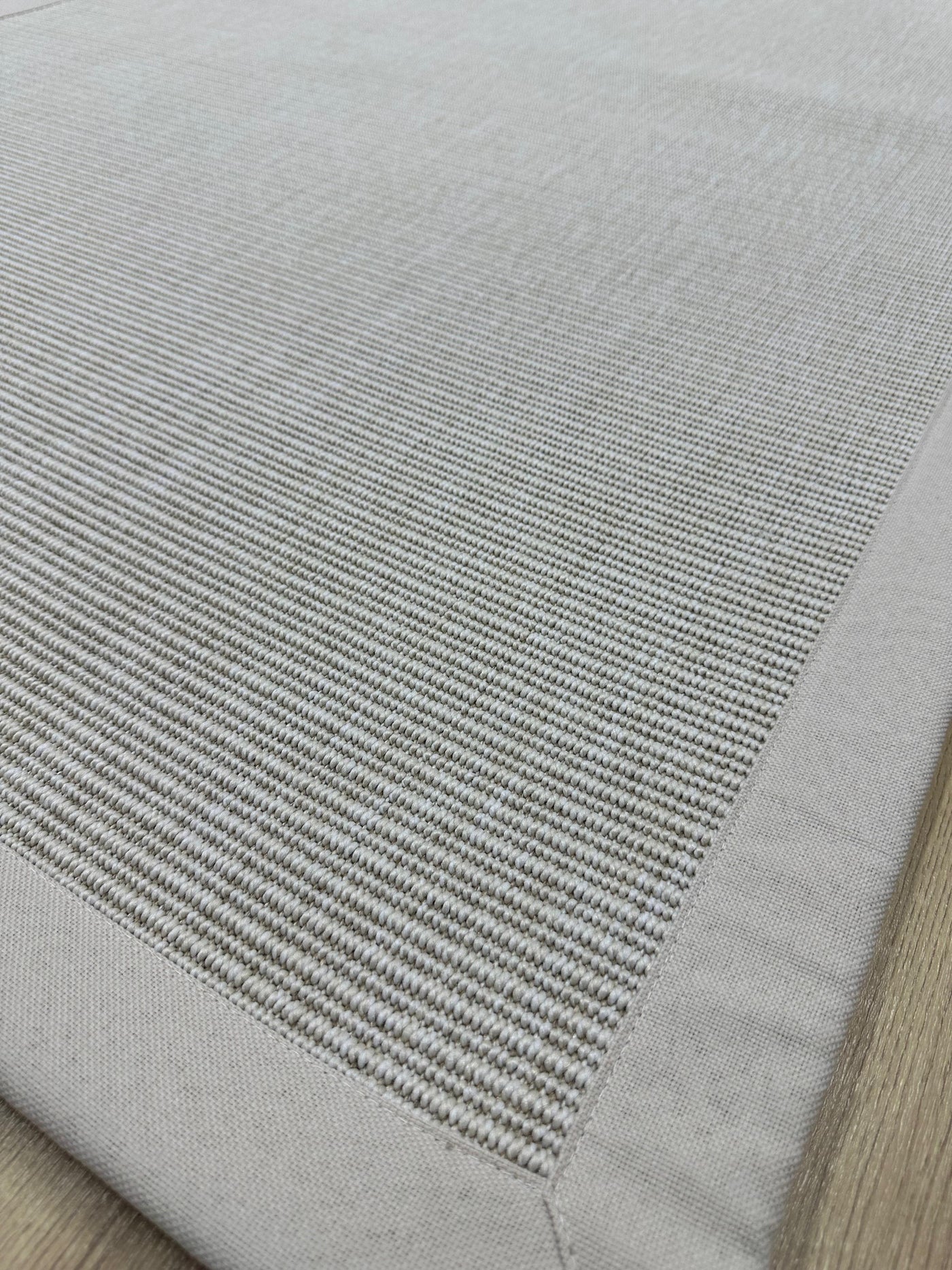 Rugland RL04 Beyaz/Bej Bordür Sisal Halı