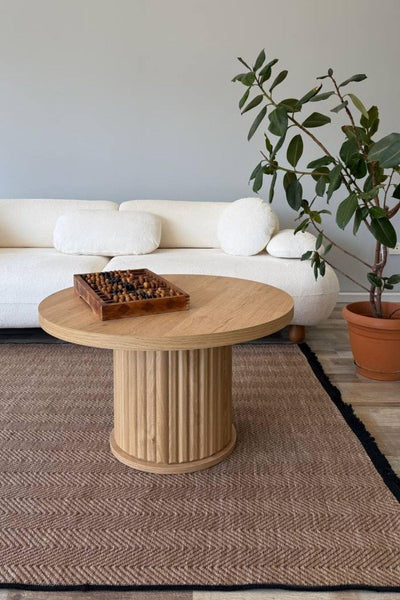 RUGSİS Sisal Leke Tutmaz Yıkanabilir Kahverengi Halı Kilim