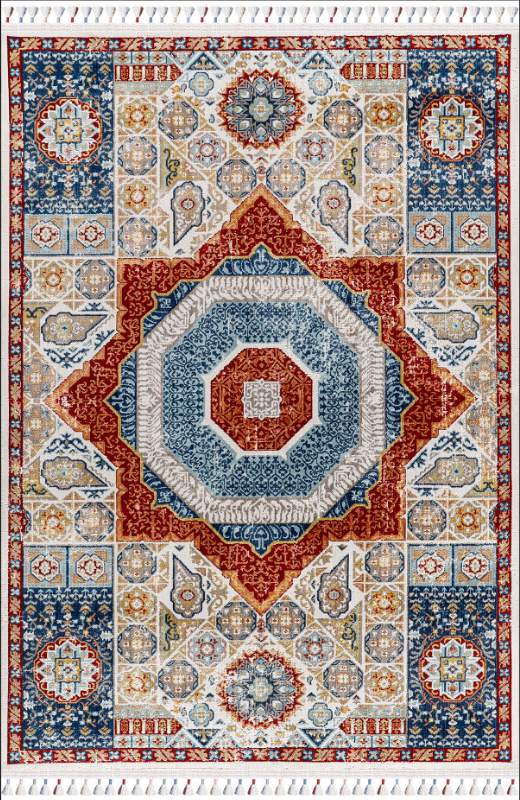 Antique AN003 Çok Renkli Hav Toz Vermez Halı