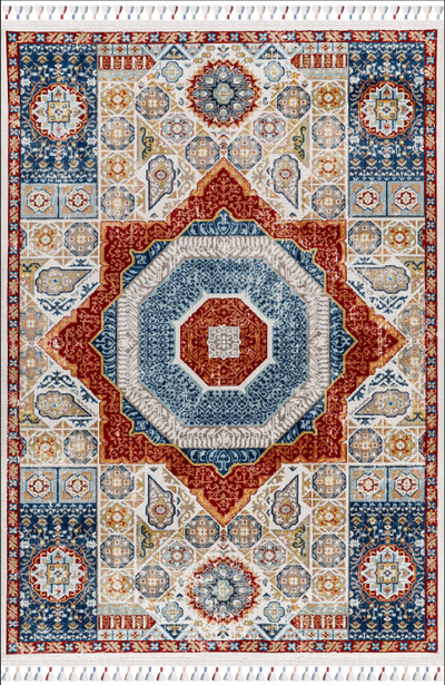 Antique AN003 Çok Renkli Hav Toz Vermez Halı