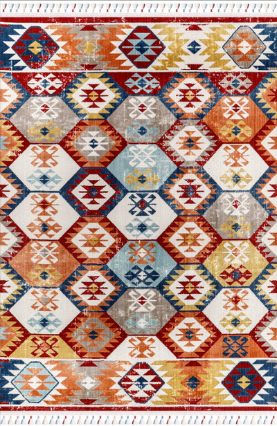 Antique AN002 Çok Renkli Hav Toz Vermez Halı