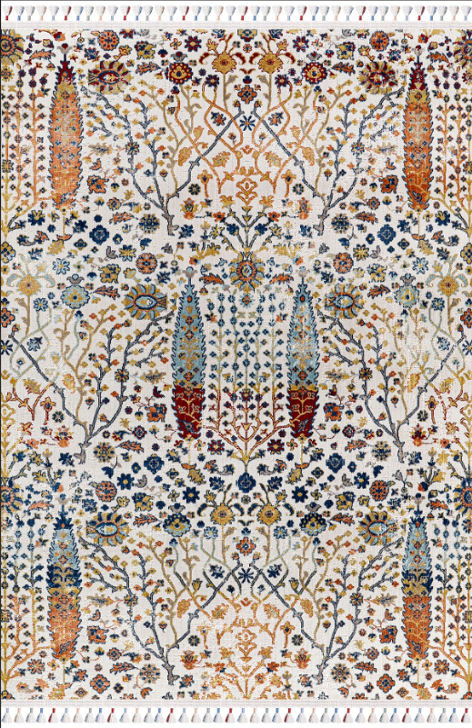 Antique AN005 Çok Renkli Hav Toz Vermez Halı