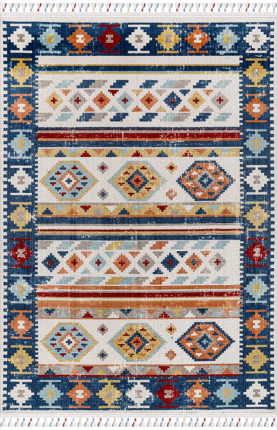 Antique AN006 Çok Renkli Hav Toz Vermez Halı