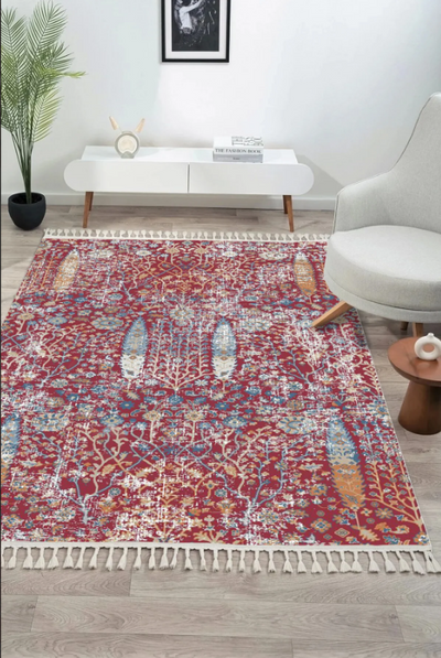 Antique AN004 Çok Renkli Hav Toz Vermez Halı