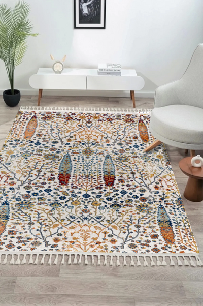 Antique AN005 Çok Renkli Hav Toz Vermez Halı