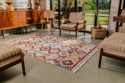 Antique AN002 Çok Renkli Hav Toz Vermez Halı