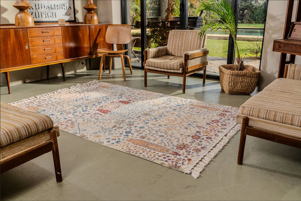 Antique AN005 Çok Renkli Hav Toz Vermez Halı