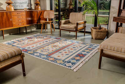 Antique AN006 Çok Renkli Hav Toz Vermez Halı