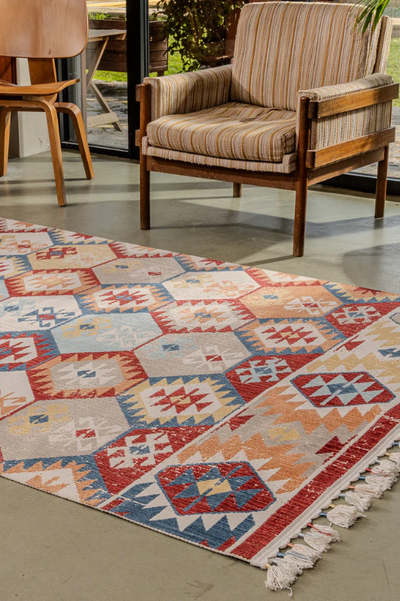 Antique AN002 Çok Renkli Hav Toz Vermez Halı