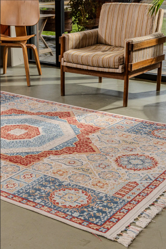 Antique AN003 Çok Renkli Hav Toz Vermez Halı