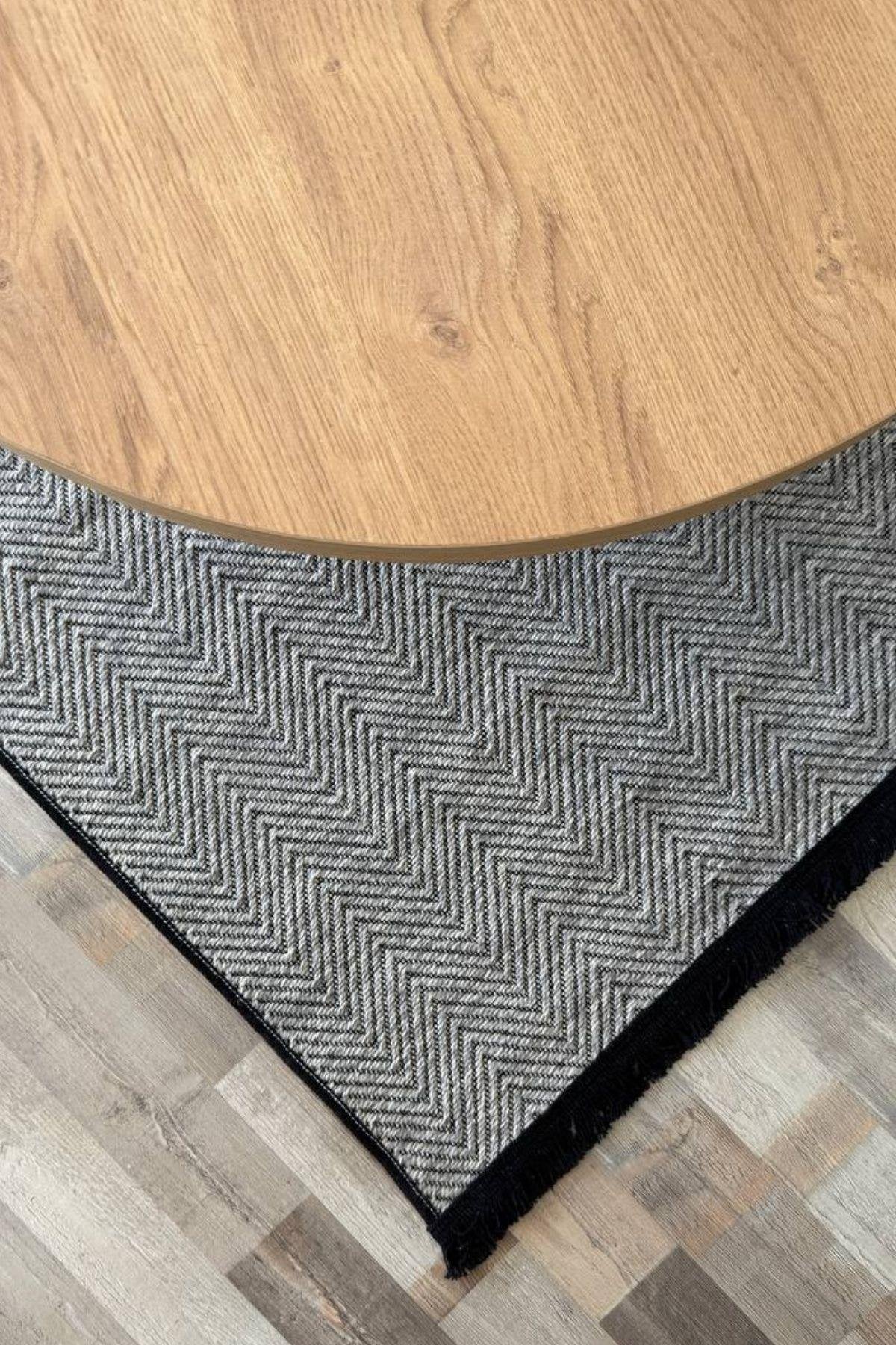 RUGSİS Sisal Leke Tutmaz Yıkanabilir Gri Halı Kilim