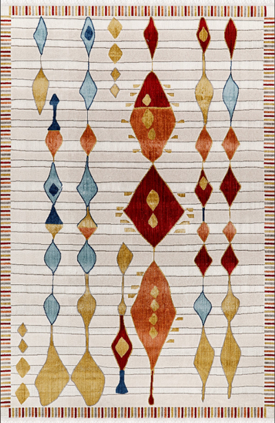 Antique CO007 Çok Renkli Hav Toz Vermez Halı