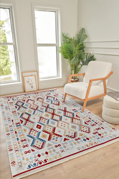 Antique CO001 Çok Renkli Hav Toz Vermez Halı