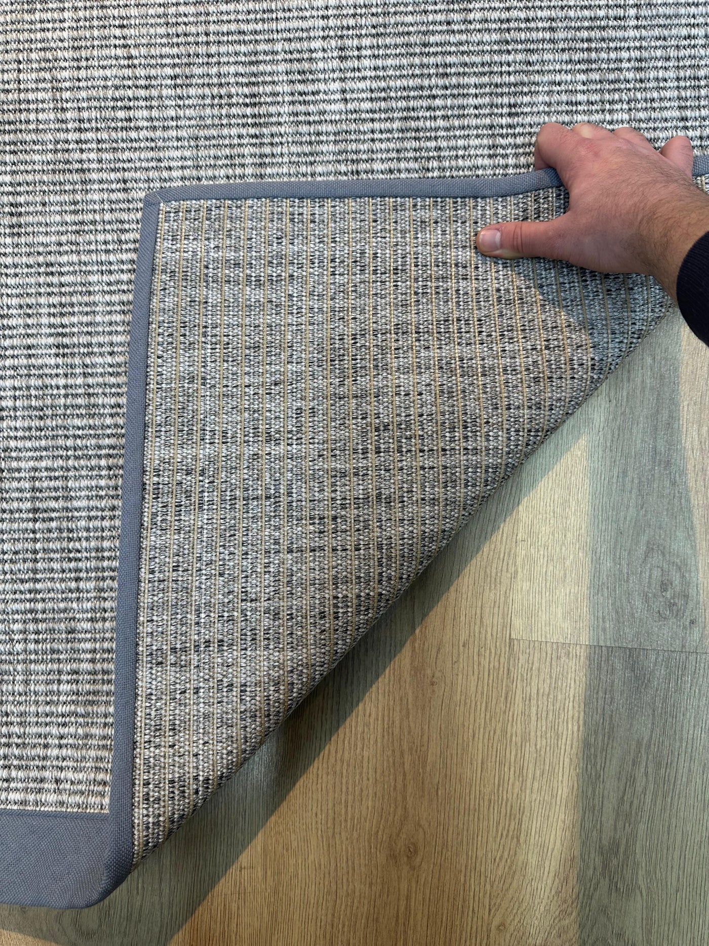 Rugland RL01 Mavi Bordür Sisal Halı