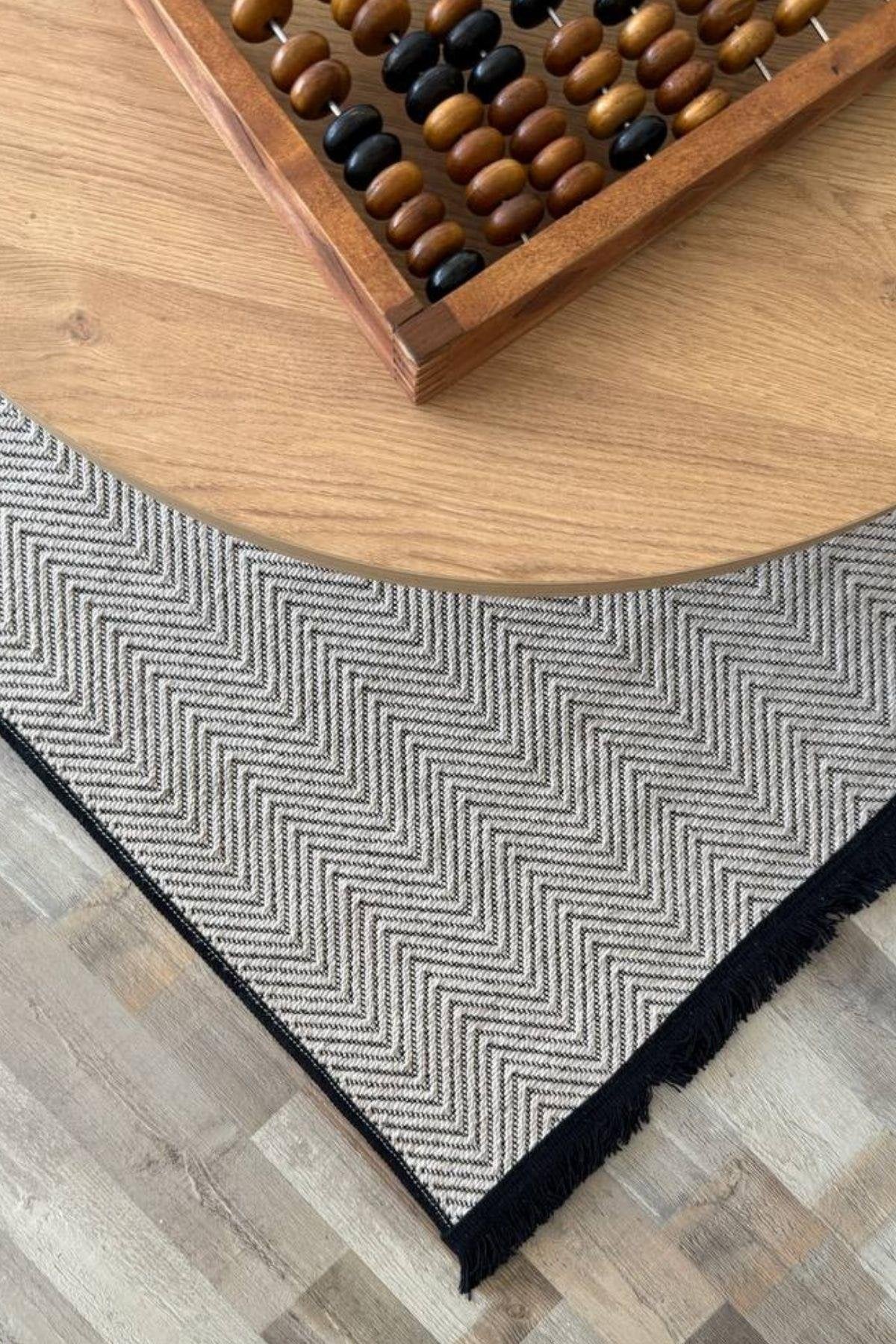 RUGSİS Sisal Leke Tutmaz Yıkanabilir Krem Halı Kilim