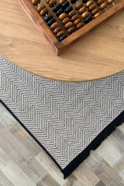 RUGSİS Sisal Leke Tutmaz Yıkanabilir Krem Halı Kilim