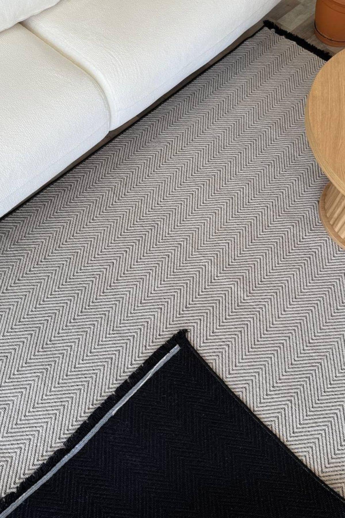 RUGSİS Sisal Leke Tutmaz Yıkanabilir Krem Halı Kilim