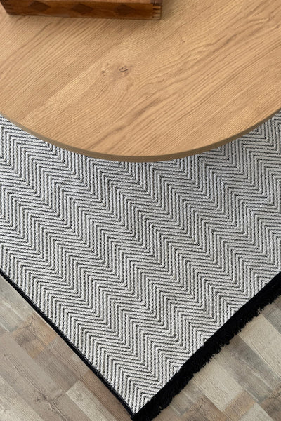 RUGSİS Sisal Leke Tutmaz Yıkanabilir Beyaz Halı Kilim