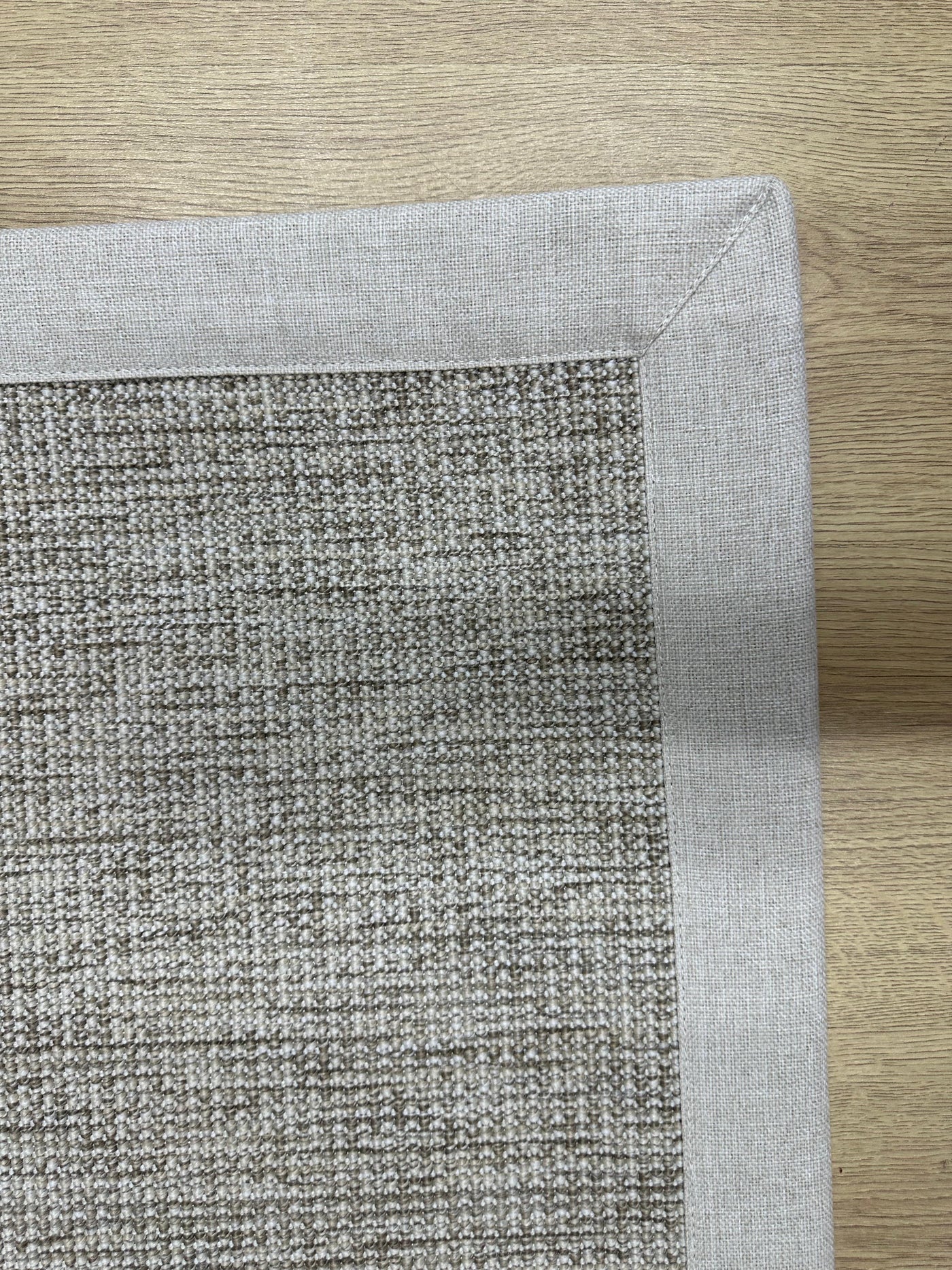 Rugland RL02 GRİ/BEYAZ Bordür Sisal Halı