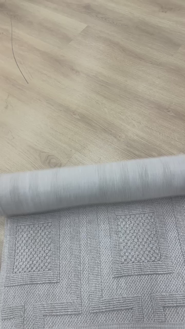 Bravvo BR008 Geometrik Krem Dekoratif Halı ✂️