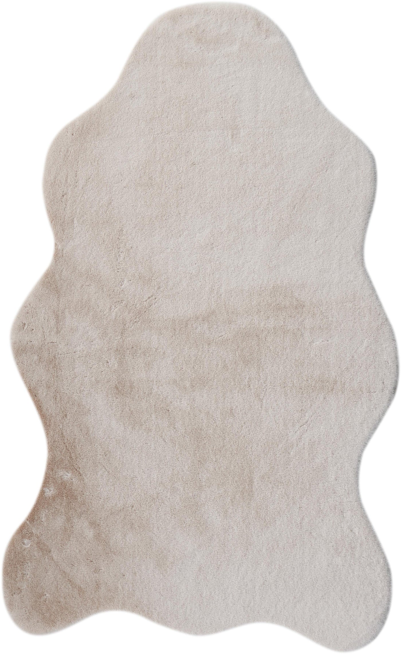 Rugland Puffy Yumuşak Dokulu Tavşan Postu Krem